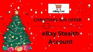 Christmas 30% Offer On eBay Stealth Account