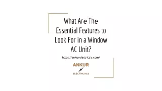 What Arе Thе Essential Features to Look For in a Window AC Unit