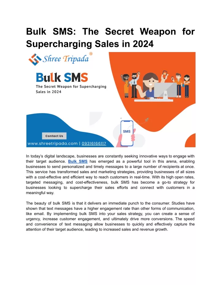 bulk sms the secret weapon for supercharging