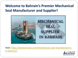 Best Mechanical seal manufacturers in Bahrain - Beston Seals