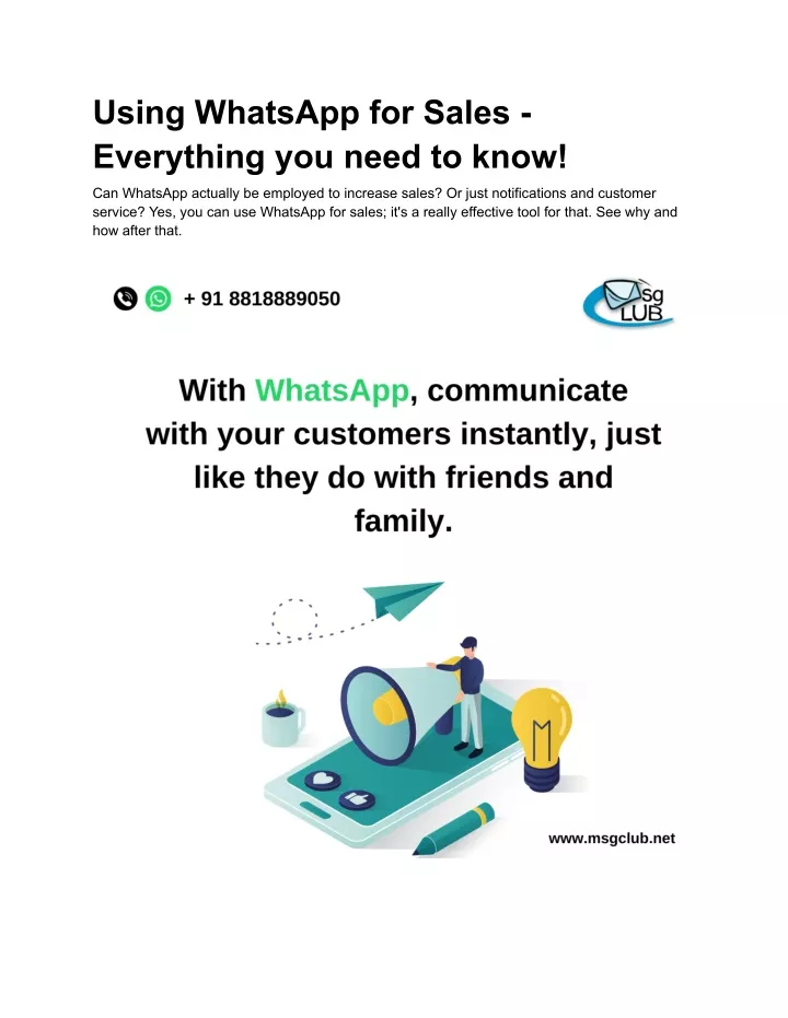 using whatsapp for sales everything you need