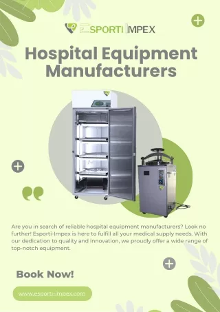 Hospital Equipment Manufacturers