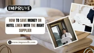 How to Save Money on Hotel Linen with the Right Supplier