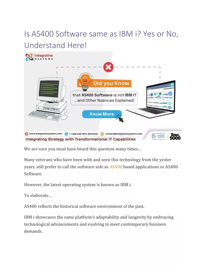 is as400 software same