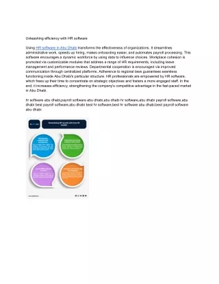 unleashing efficiency with hr software