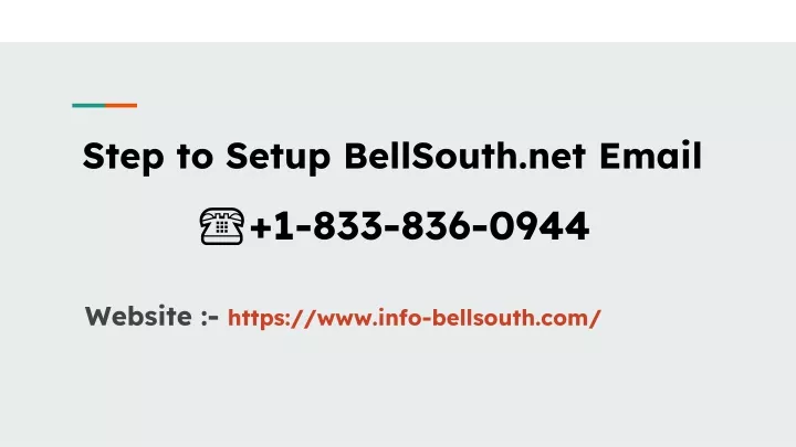 step to setup bellsouth net email 1 833 836 0944