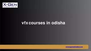 VFX Courses in Odisha