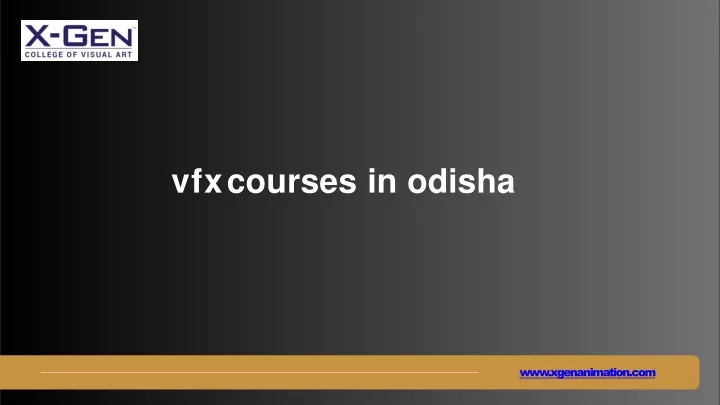 vfx courses in odisha