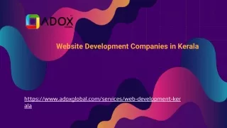 Website Development Companies in Kerala
