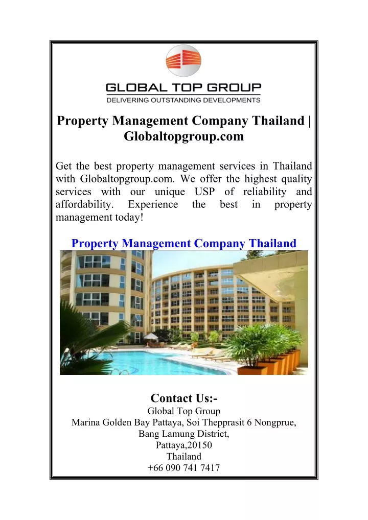 property management company thailand