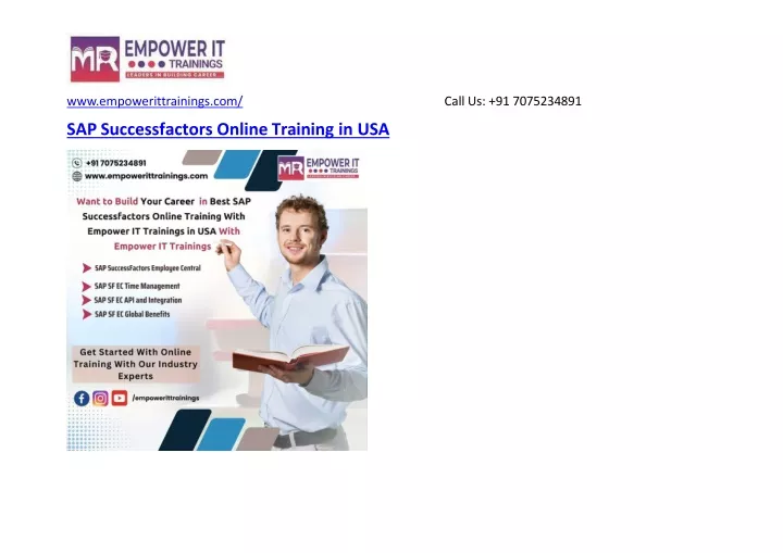 sap successfactors online training in usa