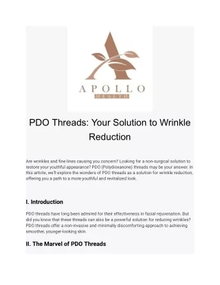 PDO Threads_ Your Solution to Wrinkle Reduction