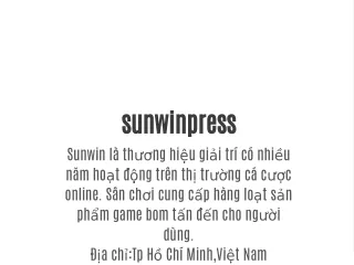 sunwinpress