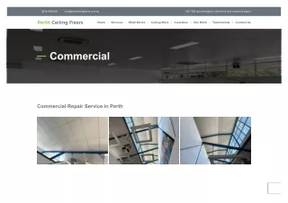 Commercial Ceiling Repair in Perth