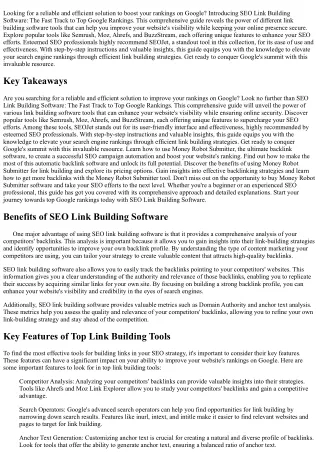 looking for a reliable and efficient solution