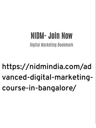 ADVANCED DIGITAL MARKETING