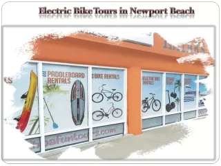 Electric Bike Tours in Newport Beach​