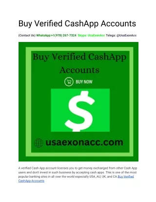 Buy Verified CashApp Accounts