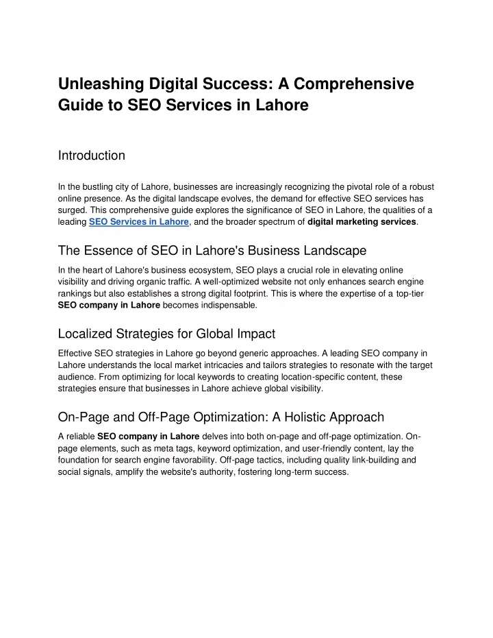 unleashing digital success a comprehensive guide