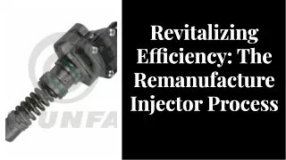 Revitalizing efficiency the remanufacture injector process