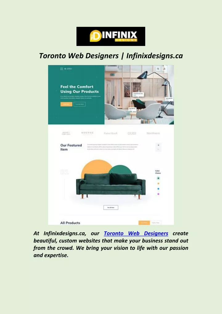 toronto web designers infinixdesigns ca