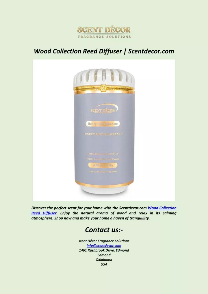 wood collection reed diffuser scentdecor com