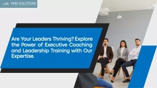 Are Your Leaders Thriving? Explore the Power of Executive Coaching & Leadership.