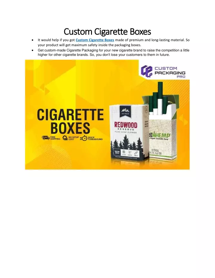 custom cigarette boxes custom cigarette boxes