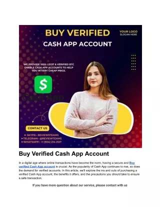 Buy Verified Cash App Account