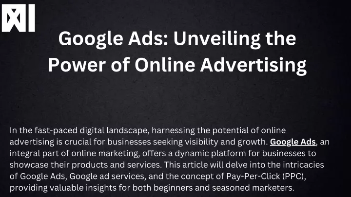 google ads unveiling the power of online