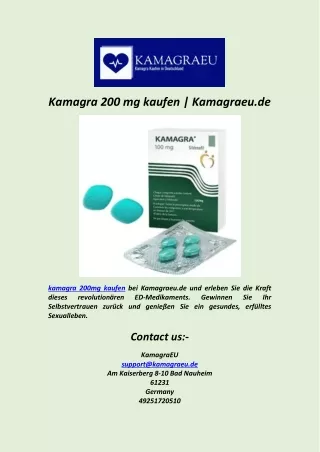 Kamagra 200 mg kaufen  Kamagraeu.de