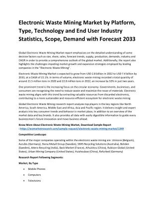 electronic waste mining market by platform type