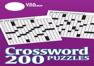 book❤️[READ]✔️ USA TODAY Crossword Super Challenge: 200 Puzzles (USA Today Puzzles) (Volum
