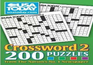 Download⚡️ USA TODAY Crossword: 200 Puzzles from The Nation's No. 1 Newspaper (USA Today
