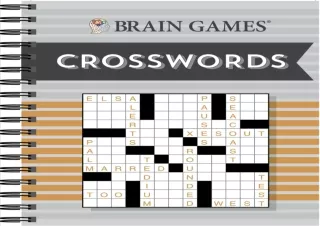 [PDF]❤️DOWNLOAD⚡️ Brain Games - Large Print Crosswords (Swirls)