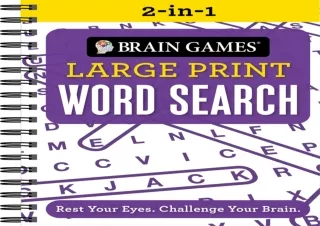 Download⚡️ Brain Games - 2 Books in 1 - Find-A-Word (Large Print)