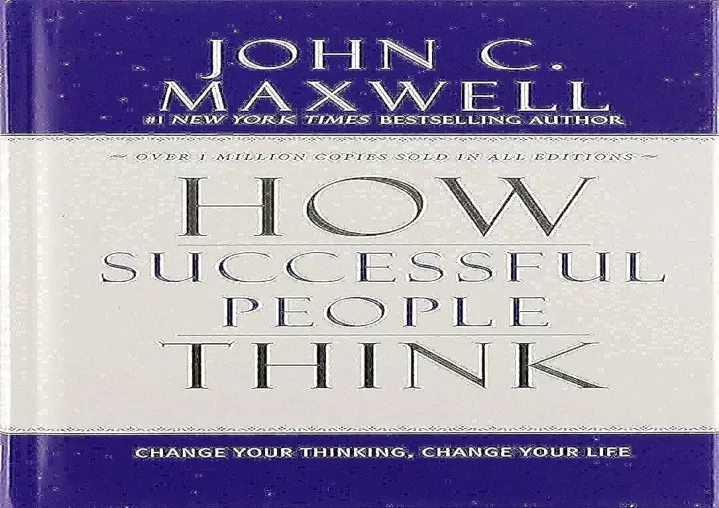 PPT - ⚡PDF DOWNLOAD How Successful People Think: Change Your Thinking ...