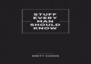 ⚡PDF ✔DOWNLOAD Stuff Every Man Should Know (Stuff You Should Know)