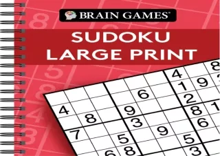 Download⚡️PDF❤️ Brain Games - Large Print Sudoku Puzzles (Green)
