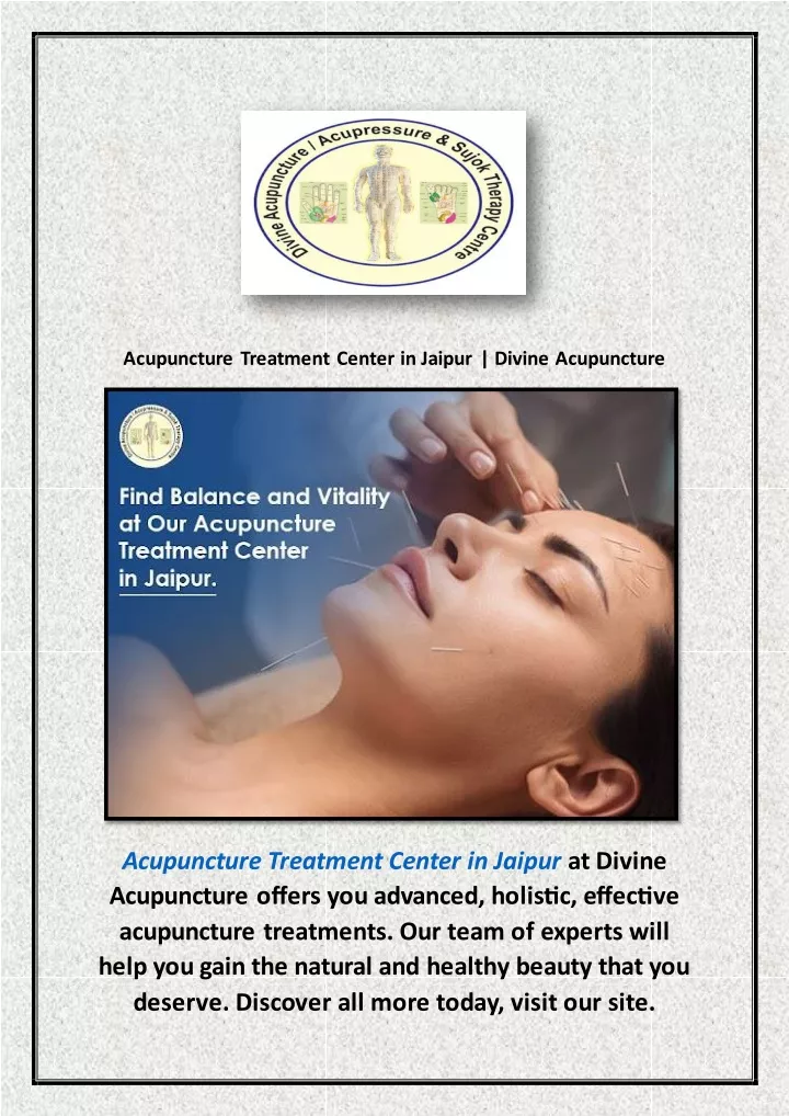 acupuncture treatment center in jaipur divine