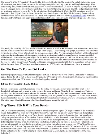 the means to write a fantastic cv jobup