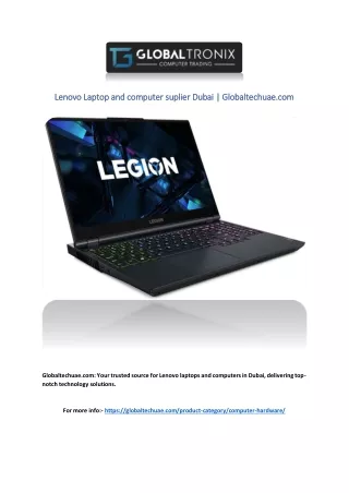 Lenovo Laptop and computer suplier Dubai | Globaltechuae.com