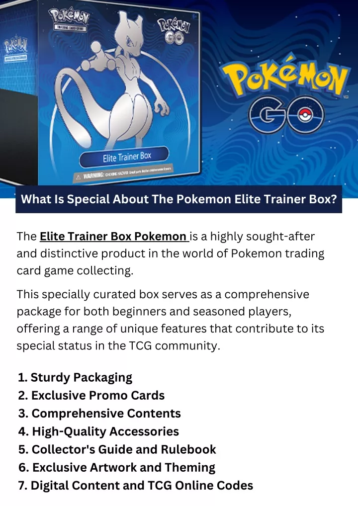 what is special about the pokemon elite trainer