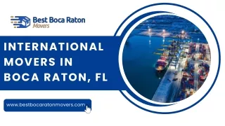 International Movers in Boca Raton, FL