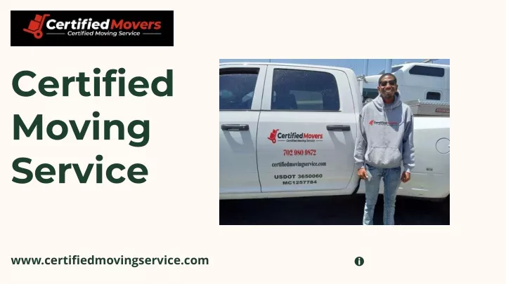 certified moving service