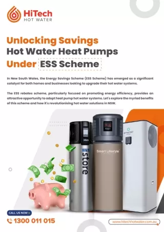 Unlocking Savings: Hot Water Heat Pumps Under ESS Scheme