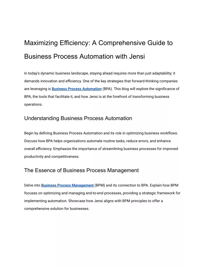 maximizing efficiency a comprehensive guide to
