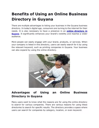 Top Online Business Directory in Guyana