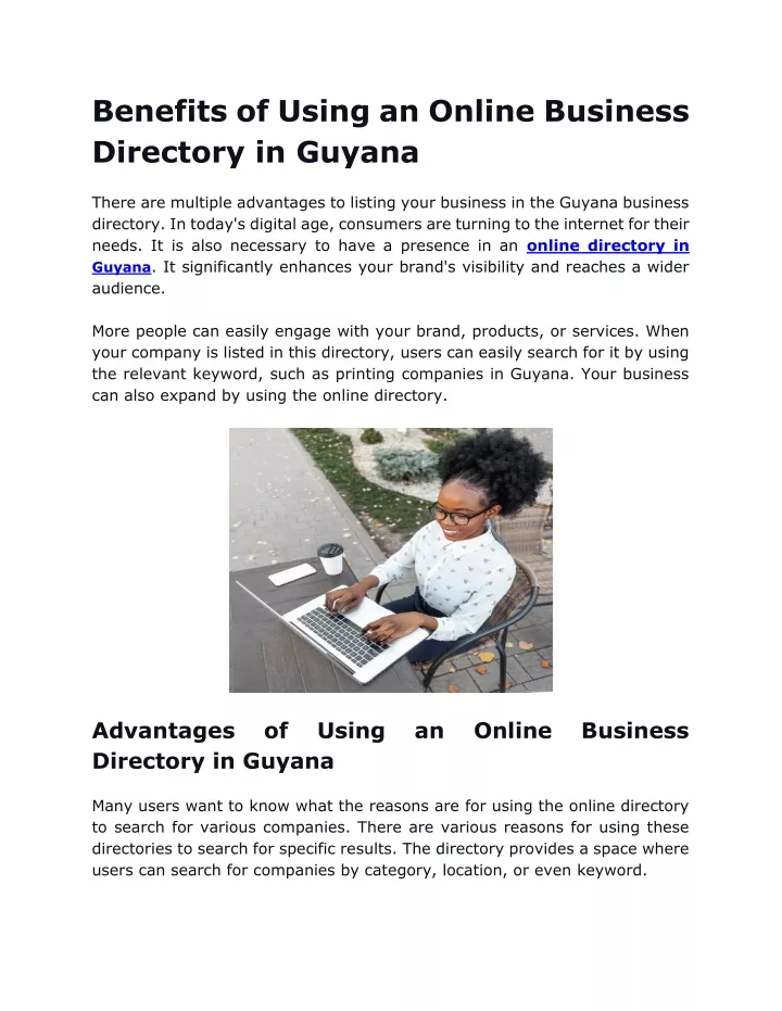 benefits of using an online business directory