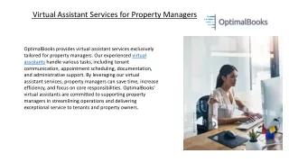 Virtual Assistant Services for Property Managers